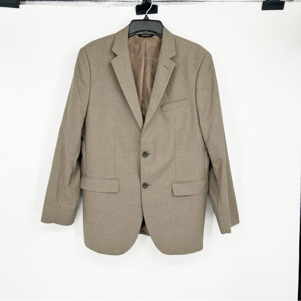 Banana Republic Light Brown Tailored Slim‎ Blazer Work Career Business Size 42R